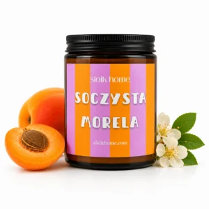 Świeca sojowa Soczysta Morela – 150 ml / 250 ml - Słoik Home